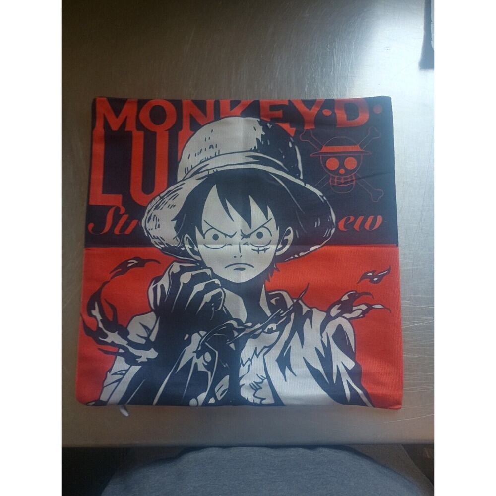 One Piece Luffy Pillow Cover Size 12×12 Inches